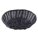 Tablecraft 2471 Handwoven Basket, 7 x 5 x 2", Polypropylene Cord, Oval, Black thumbnail 3