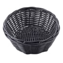 Tablecraft 2471 Handwoven Basket, 7 x 5 x 2", Polypropylene Cord, Oval, Black thumbnail 4