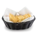 Tablecraft 2471 Handwoven Basket, 7 x 5 x 2", Polypropylene Cord, Oval, Black thumbnail 5