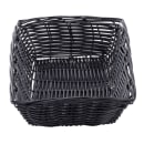 Tablecraft 2472 Handwoven Basket 9 x 6 x 2 1/2" Polypropylene Cord, Rectangular , Black thumbnail 4