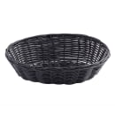 Tablecraft 2474 Handwoven Basket, 9 x 6 x 2 1/2", Polypropylene Cord, Black thumbnail 3