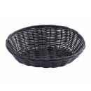 Tablecraft 2474 Handwoven Basket, 9 x 6 x 2 1/2", Polypropylene Cord, Black thumbnail 4