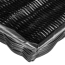 Tablecraft 2488 Rectangular Handwoven Basket, 14 x 10 x 3", Poly, Black thumbnail 5