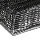 Tablecraft 2488 Rectangular Handwoven Basket, 14 x 10 x 3", Poly, Black thumbnail 6
