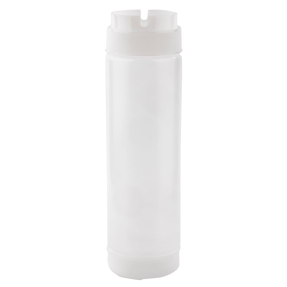 Tablecraft 24SV Dual-Way Squeeze Dispenser w/  ValveTop 63mm Opening, 24 oz