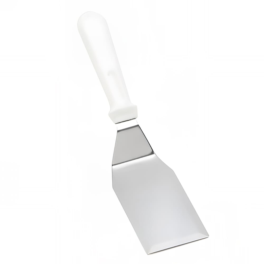Tablecraft 251W Turner w/ Square Stainless Steel Blade, White ABS Handle