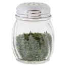 Tablecraft 260 Cheese Shaker, 6 oz, Swirled Glass, Chrome Plated Perforated Top, Dozen thumbnail 2