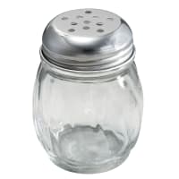 Tablecraft 260 Cheese Shaker, 6 oz, Swirled Glass, Chrome Plated Perforated Top, Dozen thumbnail 3