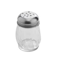 Tablecraft 260 Cheese Shaker, 6 oz, Swirled Glass, Chrome Plated Perforated Top, Dozen thumbnail 4