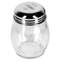 Tablecraft 260SL-1 6 oz Swirl Glass Cheese Shaker w/ Slotted Top, Chrome thumbnail 3