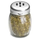 Tablecraft 260SLCH 6 oz Swirl Glass Shaker w/ Slotted Plastic Top, Chrome Plate thumbnail 2