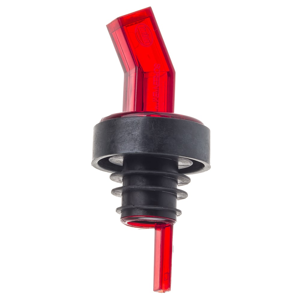 Tablecraft 295R Screen'Em™ Pourer w/ Plastic Sanitary Screen Spout, Red Pourer