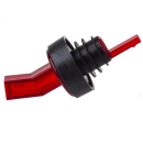 Tablecraft 295R Screen'Em™ Pourer w/ Plastic Sanitary Screen Spout, Red Pourer thumbnail 2