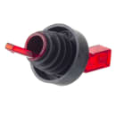 Tablecraft 295R Screen'Em™ Pourer w/ Plastic Sanitary Screen Spout, Red Pourer thumbnail 4