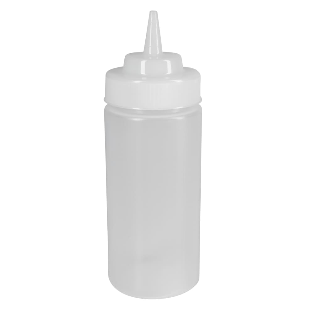 Tablecraft 31763C Wide Mouth Squeeze Dispenser, 16 oz, Natural