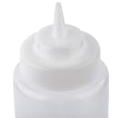 Tablecraft 3263C 32 oz Squeeze Bottle w/ Natural Cone Tip, Polyethylene, Clear thumbnail 3