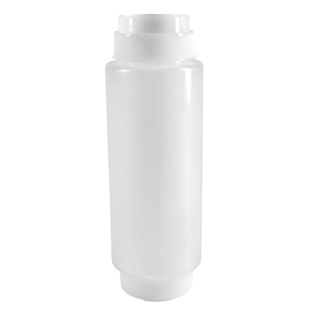 Tablecraft 32SV 32 oz Invertatop Squeeze Dispenser - Polyethylene, Clear