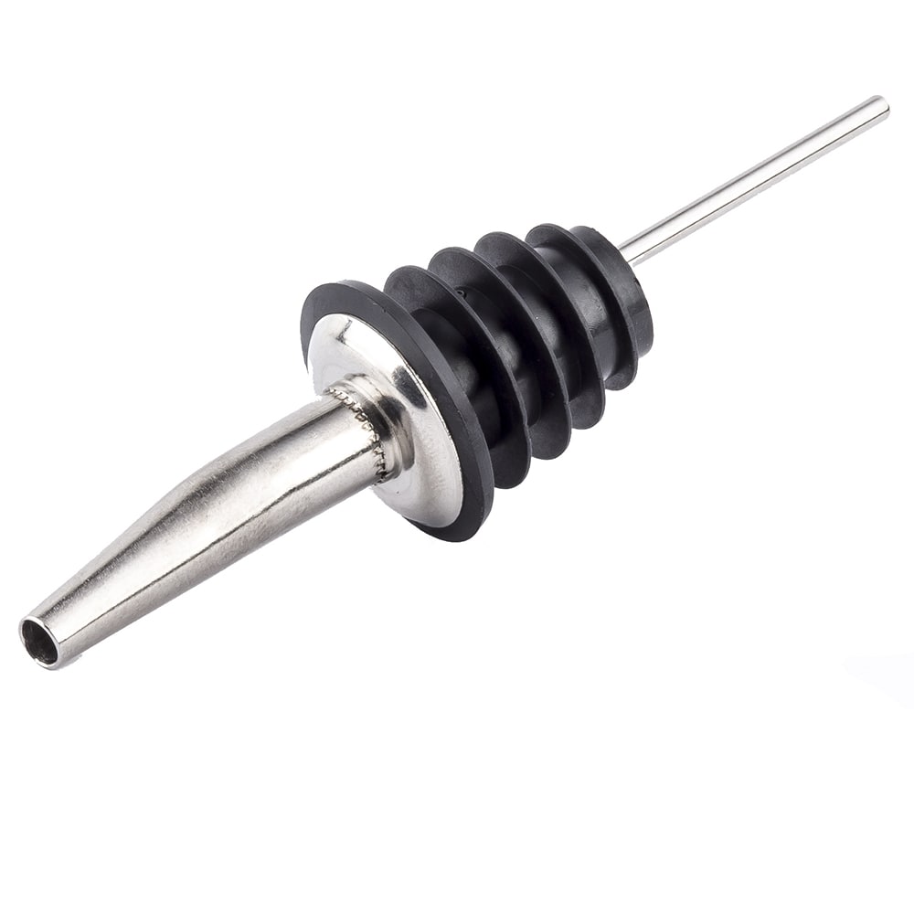 Tablecraft 330 Free Flow Tapered Speed Pourer, Chrome Plated, No Collar