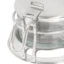 Tablecraft 357 Round 6 oz Condiment Server - Clear/Silver thumbnail 7
