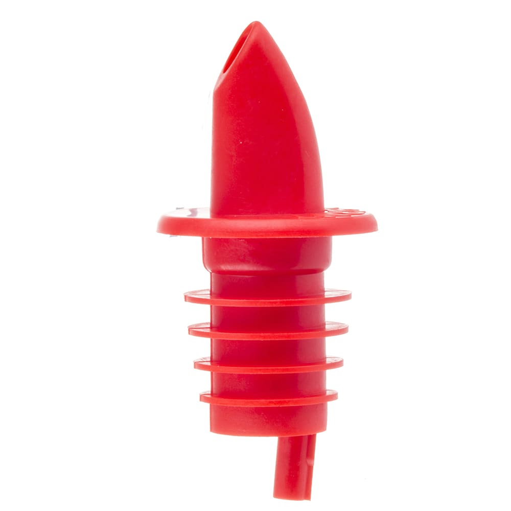 Tablecraft 35R Plastic Free Flow Pourer, Economy, Red