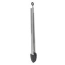Tablecraft 4016BK 16"L Stainless Utility Tongs, Black thumbnail 2
