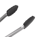 Tablecraft 4016BK 16"L Stainless Utility Tongs, Black thumbnail 8