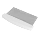 Tablecraft 4103W Dough Cutter/Scraper w/ White Plastic Handle - 6" x 3", Stainless Steel thumbnail 4
