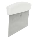 Tablecraft 4103W Dough Cutter/Scraper w/ White Plastic Handle - 6" x 3", Stainless Steel thumbnail 5