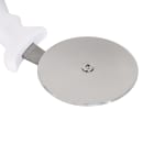 Tablecraft 4106W 4" Pizza Cutter w/ White Plastic Handle, Stainless Steel thumbnail 3