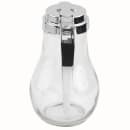 Tablecraft 414 14 oz Teardrop Dripcut Server - Glass, Chrome Top thumbnail 4