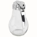 Tablecraft 414 14 oz Teardrop Dripcut Server - Glass, Chrome Top thumbnail 5
