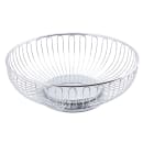 Tablecraft 4175 Round Chalet Basket, 9 3/4 x 3", Chrome Plated thumbnail 2