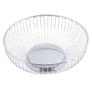 Tablecraft 4175 Round Chalet Basket, 9 3/4 x 3", Chrome Plated thumbnail 3