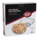 Tablecraft 4175 Round Chalet Basket, 9 3/4 x 3", Chrome Plated thumbnail 4