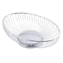 Tablecraft 4176 Bread Basket, Basket, Chrome Plated, Oval thumbnail 4