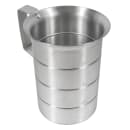 Tablecraft 434 2 Quart Aluminum Graduated Measure, Stamped w/ Ounce & Liter thumbnail 3