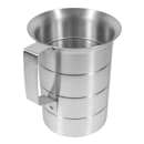 Tablecraft 434 2 Quart Aluminum Graduated Measure, Stamped w/ Ounce & Liter thumbnail 4