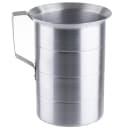 Tablecraft 435 4 Quart Aluminum Graduated Cylinder, Stamped w/ Ounce & Liter thumbnail 2