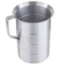 Tablecraft 435 4 Quart Aluminum Graduated Cylinder, Stamped w/ Ounce & Liter thumbnail 3