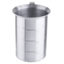 Tablecraft 435 4 Quart Aluminum Graduated Cylinder, Stamped w/ Ounce & Liter thumbnail 4