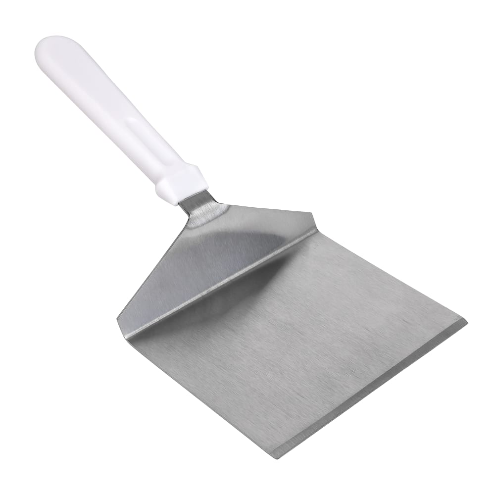 Tablecraft 461W 11" Turner w/ Squared Stainless Steel Blade, White ABS Handle