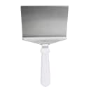 Tablecraft 461W 11" Turner w/ Squared Stainless Steel Blade, White ABS Handle thumbnail 2