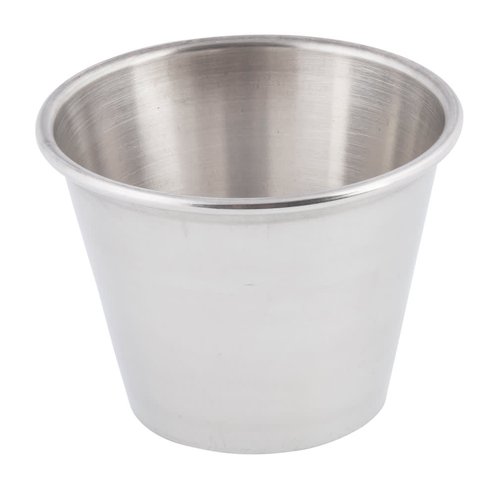Tablecraft 5067 2 1/2 oz Stainless Steel Sauce Cup