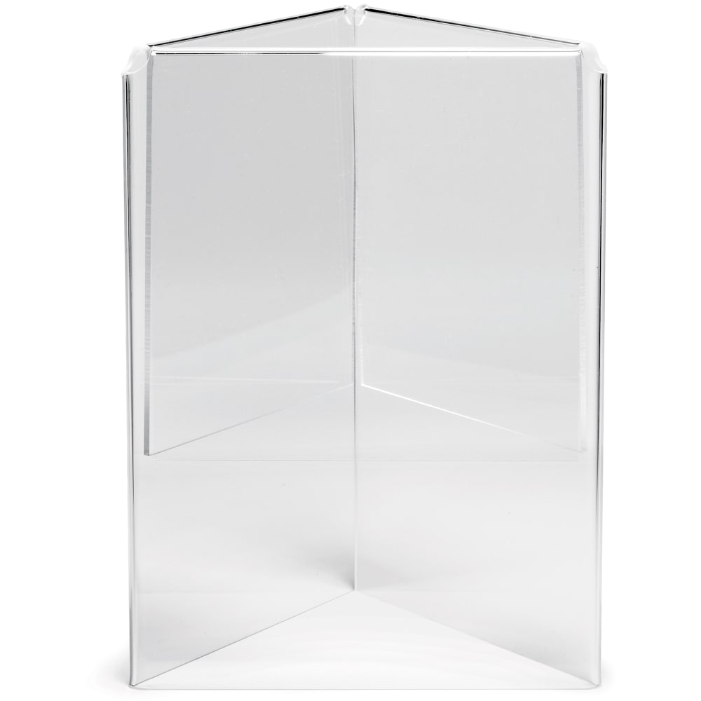 Tablecraft 50703 Acrylic Menu Holder, 5 x 7", Three-Sided