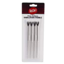 Tablecraft 522 5 3/4" Fish Fork - Chrome Plated Metal, Shell Pattern thumbnail 3