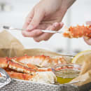 Tablecraft 522 5 3/4" Fish Fork - Chrome Plated Metal, Shell Pattern thumbnail 4