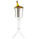 Tablecraft 5288 30" Wine Bucket Stand - Stainless Steel, Chrome Plated thumbnail 4