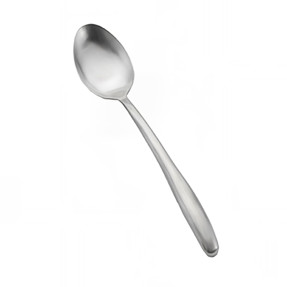 Tablecraft 5333 13 3/4" Solid Serving Spoon - 18/8 Stainless Steel