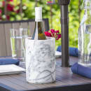 Tablecraft 5488W 7" Wine Cooler - Marble, White thumbnail 5