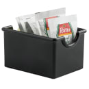 Tablecraft 56B Rectangular Sugar Caddy - Plastic, Black thumbnail 2